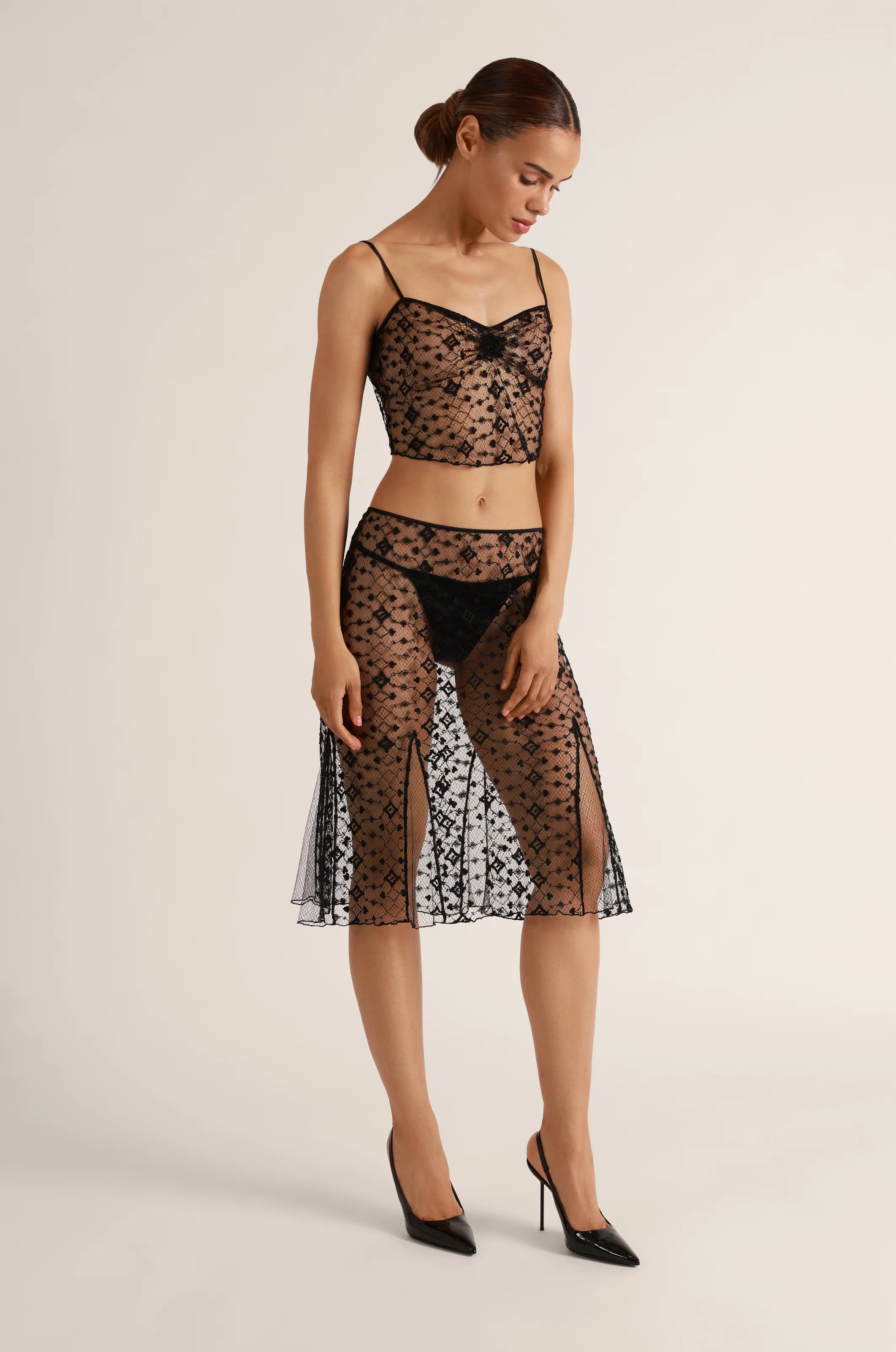 DIAMANTE EMBROIDERY CAMI - Image 4
